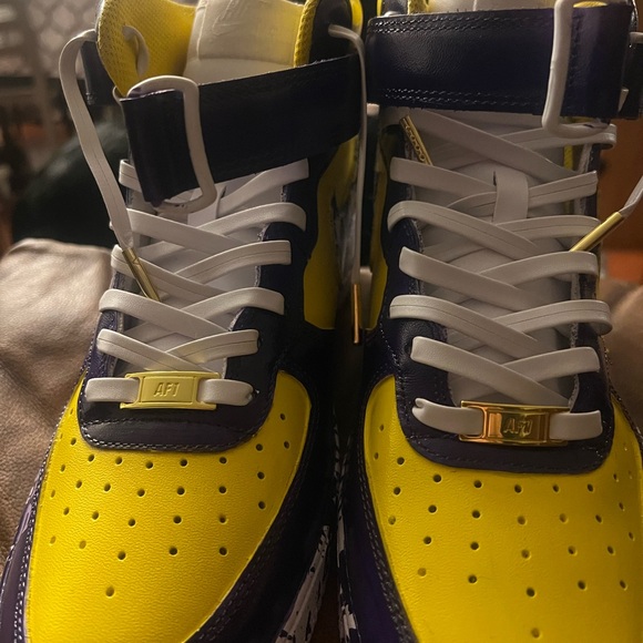 CUSTOM HAND PAINTED “ SKOL AF1s “ sneakers Men’s 9.5 - Picture 9 of 13